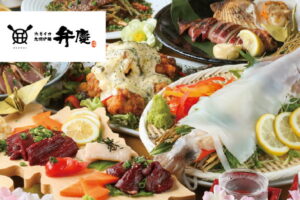 イカの姿造り×九州料理<br>個室居酒屋　弁慶　高松瓦町店